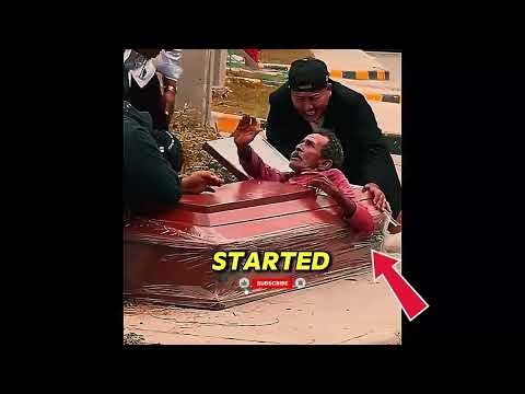 GONE WRONG: Old Man Trapped in Coffin Prank 💀