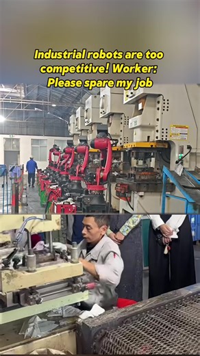 Direct shot of Chinese factory#industrial #factory #six_axes #robot #automatic #borunte #robots #mechanic #Spraying #wedding #workshop #industrialrobot