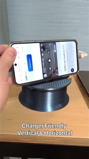 3D Printed Filament Spool Phone Stand, Supportless & Charging Friendly #stl #3dprinting #phonestand