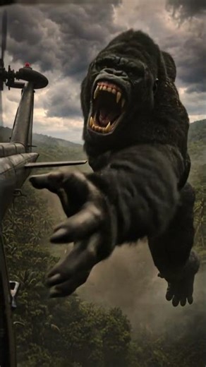 Unbelievable Giant Dinosaur vs Colossal Gorilla – Brutal Jungle Battle! 🔥 #dinosaur