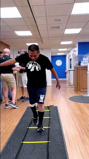 Francisco Symes: Amputee's 1st time using a Prosthesis