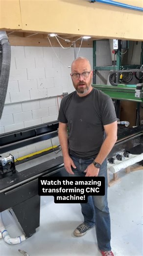 Watch the amazing CNC transformation from four axis sculpture cutting to flat three axis cutting! #cnc #frogmill | E. Spencer Schubert