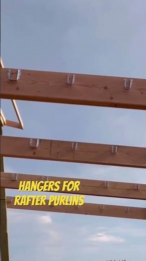 Install Hangers for Rafter Purlins - Pole Barn