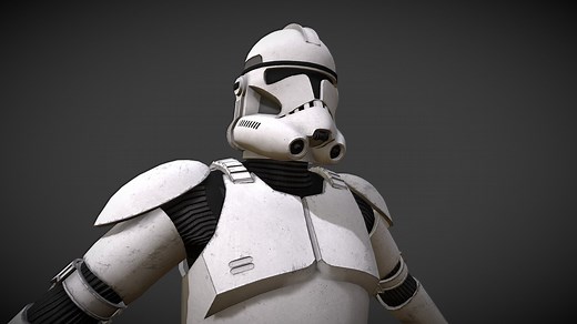 Star Wars: Phase 2 Clone Trooper - 3D model by Outworld Studios (@outworldstudios)