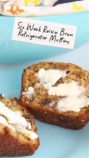 Karlynn Johnston | The Kitchen Magpie on Instagram: "Did anyone else’s mom make these Six-Week Raisin Bran Refrigerator Muffins growing up? Now, six weeks sounds like a big promise, but I swear this recipe delivers. Once you whip up the batter and store it in your fridge, you’ve got a simple hot breakfast ready to go on even the busiest mornings (only 15-20 minutes needed!). You can find the full recipe on my website, comment “recipe” & follow me, and I’ll send the recipe directly to your DMs! h