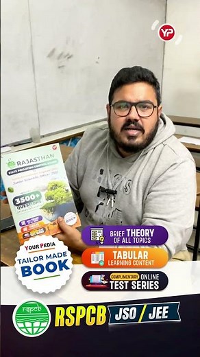 📘 RSPCB JEE–JSO Ultimate Book Is Here! Brief Theory • Tables • Free Test Series