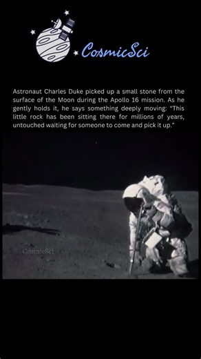 Millions of Years Later… A Human Finally Picked It Up #apollo #moon #apollomission