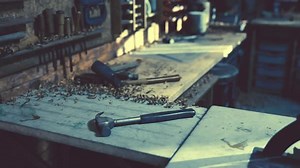 Old Fashioned Rusty Carpenters Tools