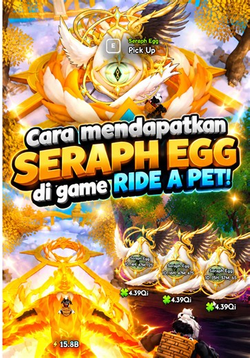 Cara mendapatkan SERAPH EGG pada update terbaru RIDE A PET! #robloxgame #gamerobloxviral #raflichannel #rideapet #rideapetroblox