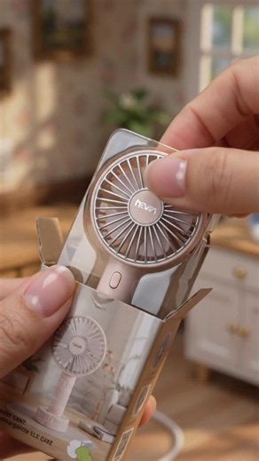 Mini Handheld Fan Unboxing & Review 🌸 Portable USB Fan Demo #gadgets
