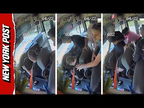 Scary Moment Middle School Students Save Bus Driver After She Goes Unconscious