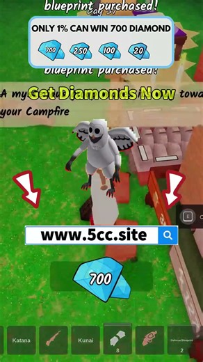 The forest hides your free Diamonds 💎 #roblox #99nightintheforest #RobloxCodes #Gaming .