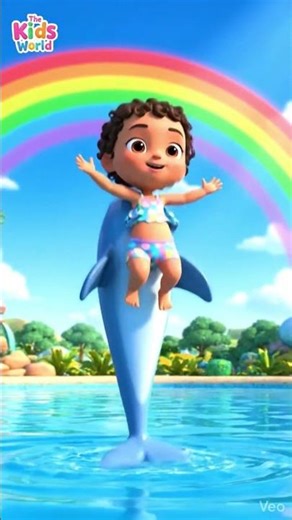 Rainbow Jump with Dolphin 🌈🐬 | Magical Ocean Fun! #trending #foryou #shorts