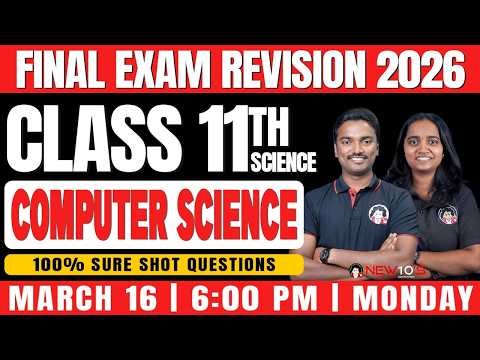 PLUS ONE COMPUTER SCIENCE FINAL EXAM || 2025-26 SURE SHOT QUESTION DISCUSSION || NEW10'S