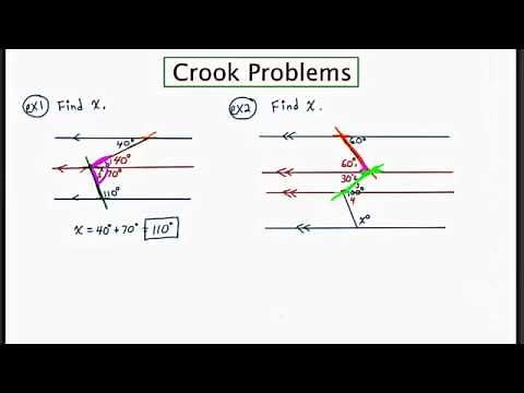 MathCamp321: Geometry - Crook Problems and Applications of Parallel Lines