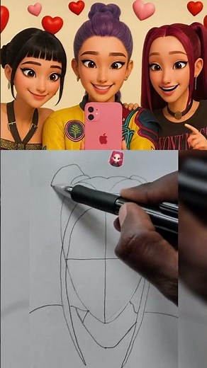 Rumi, Mira, and Zoey react to an amazing "How to Draw Mira" tutorial ✍️