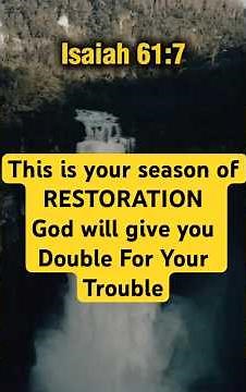 Isaiah 61:7 Explained | God Will Give You Double For Your Trouble #isaiah61 #bibleverse #dailyprayer