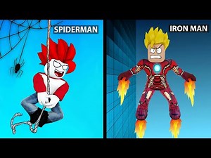 Motu Became SPIDER MAN and Khaleel Became IRON MAN In Roblox ✨✨ Khaleel and Motu Gameplay