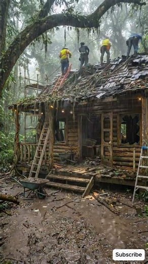 🌿 Abandoned Jungle Cabin Restoration 🛠️➡️ Luxury Rainforest Retreat ✨