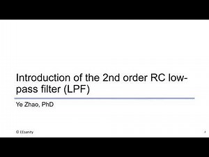 Introduction of 2nd order RC low pass filter