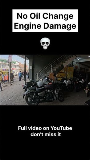 Engine oil is cheap ✅ Engine repair is not ❌ #royalenfield #shorts