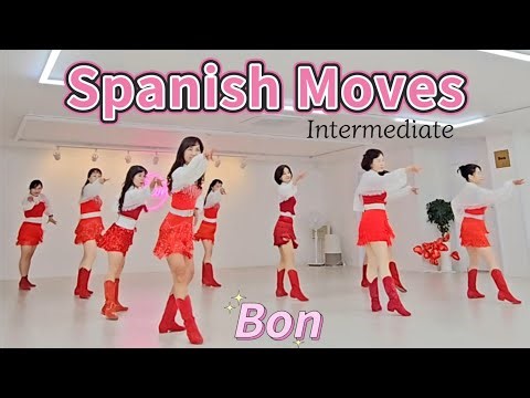 Spanish Moves - Line Dance (Intermediate) 스패니쉬 무브즈 / 월화목 11:30 (상담 010 2880 0811)