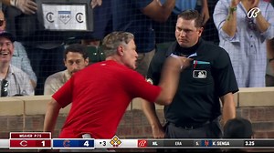 Reds manager David Bell has been ejected in the third inning at Wrigley Field. | FanDuel Sports Network Cincinnati