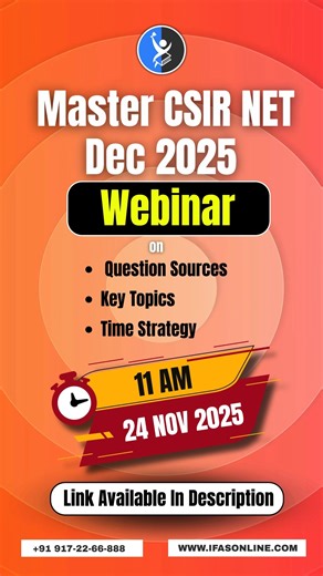 𝐀𝐈𝐑 𝟏𝟎𝟓 𝐬𝐩𝐞𝐚𝐤𝐬! 🎙️ 𝐇𝐞𝐚𝐫 𝐭𝐡𝐞 𝐬𝐞𝐜𝐫𝐞𝐭𝐬 𝐟𝐫𝐨𝐦 𝐂𝐒𝐈𝐑 𝐍𝐄𝐓 𝐑𝐚𝐧𝐤𝐞𝐫𝐬 🥇 𝐄𝐧𝐫𝐨𝐥𝐥 𝐍𝐨𝐰 :- https://bit.ly/4igTthn #csirnet #csirnet2025 #ifas #exampreparation #students #offer #discount #studyhard #superbatch #education #onlinestudy #csirnetlife #coaching | IFAS Edutech