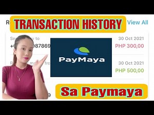 TRANSACTION HISTORY SA PAYMAYA / EASY TUTORIAL