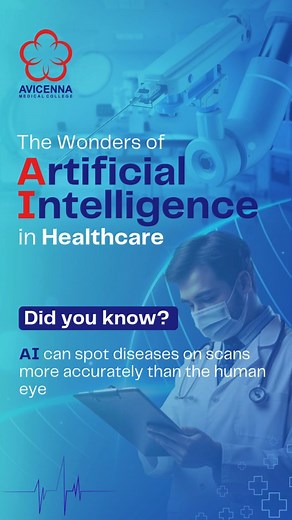 From faster diagnoses to personalized treatments, AI is transforming healthcare into a smarter, more efficient and more hopeful future. | Avicenna Medical College & Hospital