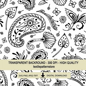 Paisley Pattern, Bandana SVG, PNG Download, Boho Style, Western Art, Sublimation Design, Digital Print - Etsy