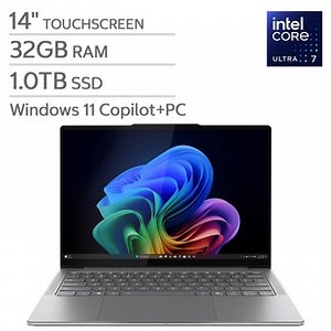 Lenovo Slim 7i 14" OLED Touchscreen Copilot  PC - Aura Edition - Intel Core Ultra 7 Processor 258V - Windows 11 - 32 GB RAM - 1TB SSD