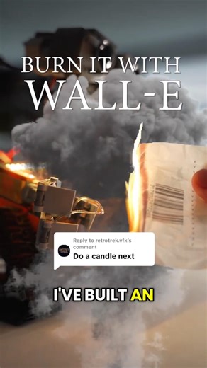 What should he burn next? #shorts #robot #diy #lego