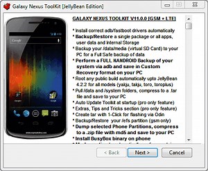 [Tool] Galaxy Nexus Toolkit V11.1.0: Bootloader-Unlock, Root, Recovery, Backup etc. (Google Galaxy Nexus)