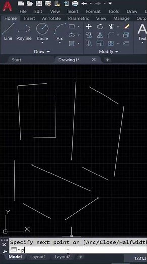 Close open shapes without any lisps in AutoCAD #autocad_tips_trick #autocad #engineerdztutorial