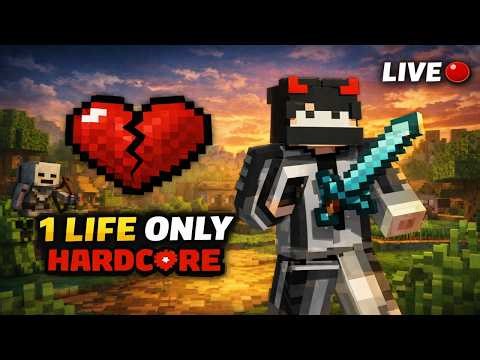 Minecraft Hardcore Live 🔴 1 Life Survival Challenge | PC Java Gameplay