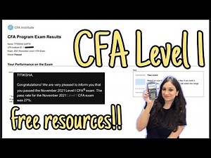 CFA Level 1 *Free* Study Resources that will help you clear!! 📚 CA Titiksha Gupta