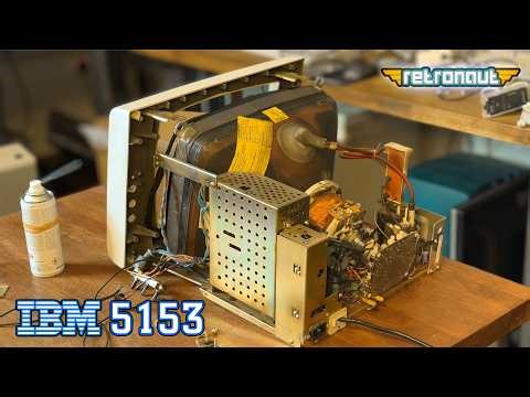 A Worn-Torn IBM 5153 Monitor - Full Structural Overhaul & Respray