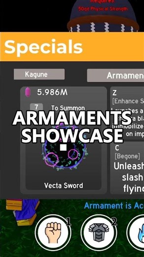 Showcasing Vecta Sword and Support Armament in AFSE