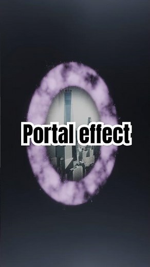 portal created in blender 4.4 using particle simulation and volumetrics