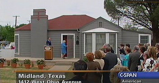 President George W. Bush Childhood Home Dedication