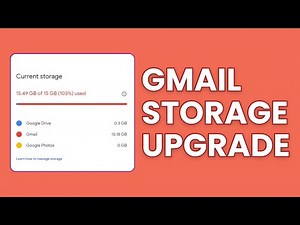 How to Increase Gmail Storage? Upgrade Google Account Storage