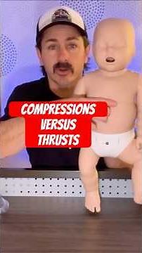 Chest Compressions vs Chest Thrusts #cpr #choking #parentingtips #firstaid