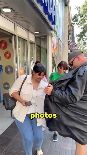This Man Kept Opening His Jacket to Strangers — Their Reactions Were Priceless 😱🧥 #shorts