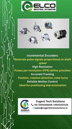 ELCO -Encoders by Cogent Tech Solutions #elco #encoder #automation
