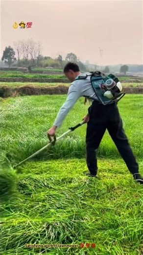 Lawnmower for farming !! Simple machine but efficiency