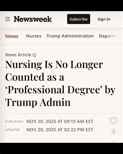 SWOOP was built by a nurse — by me — and this news is deeply personal. Nurses are innovators. Nurses are leaders. Nurses are essential. This isn’t just a policy change… it’s a message about how our profession is seen. If this matters to you too, drop a ❤️ and share this. Let’s make sure our voices — and our value — are impossible to overlook. #nurse | Swoop.