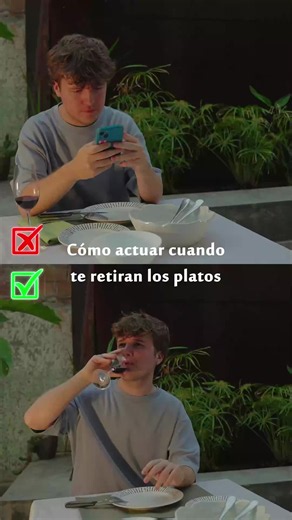Cómo dejar los platos en un restaurante: señal correcta para el personal