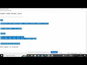 9618 AS Level Computer Science - Binary Coded Decimal (BCD)
