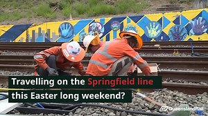 2.1K views · 25 reactions |  SPRINGFIELD LINE  Customers please be reminded, timetabled rail buses are replacing trains between Darra & Springfield Central stations today (19 April) until the last service on Sunday (21 April) as we carry out scheduled maintenance works. Please plan ahead and allow extra travel time: https://bit.ly/2PkQ2J2 Don’t hesitate to let us know if we can assist with your travel plans. | Queensland Rail | Facebook